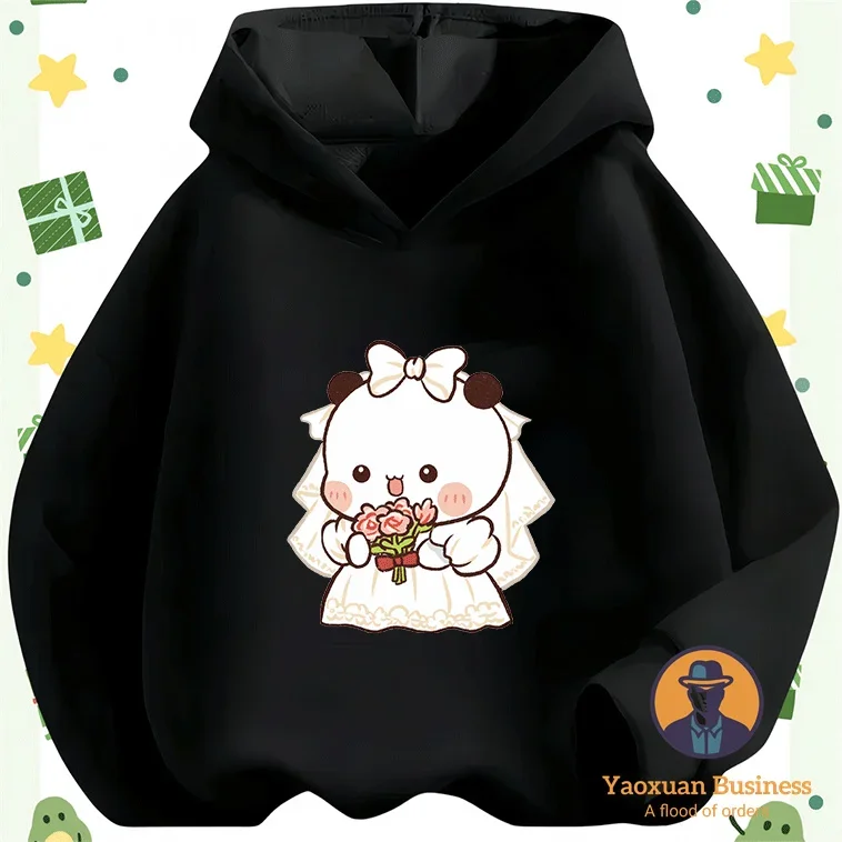 2025 nova chegada yier meninas meninos crianças moletom com capuz bonito impresso dos desenhos animados à prova de vento quente outono inverno elegante