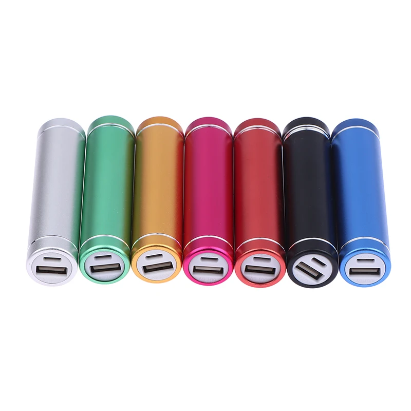 18650 Powerbank-Gehäuse-Set Zylindrisches Aluminiumlegierungs-Gehäuse Schweißfreier Typ C Mobiler Stromversorgungskit Batteriegehäuse
