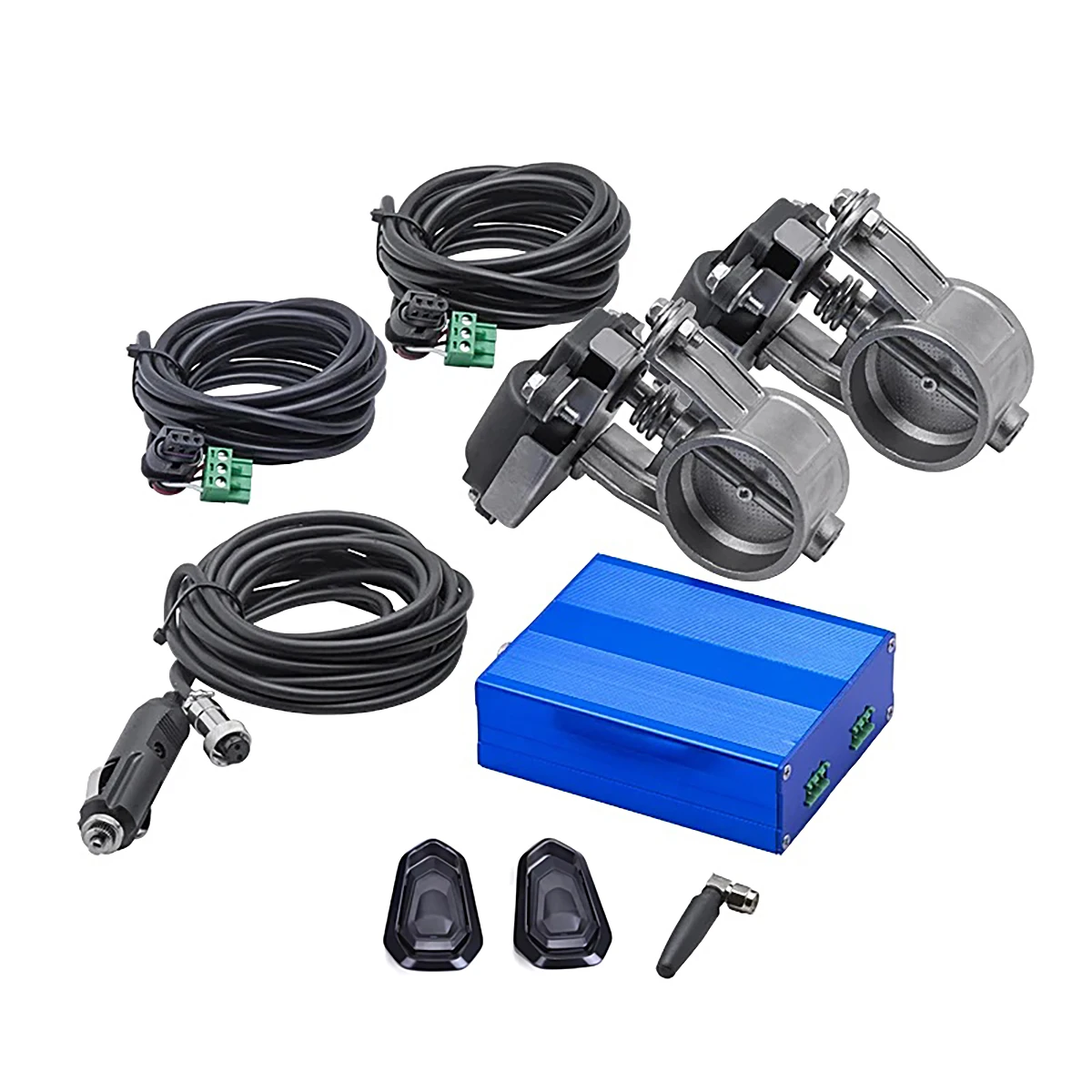 Universal Exhaust Control Valve Dual Set With new control Remote Cutout Control For 2