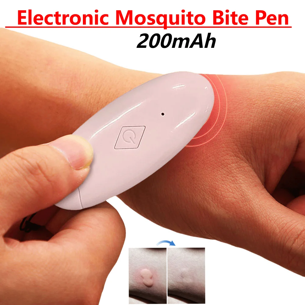 Portable Mosquito Insect Bite Relieve Itching Pen Chemical-Free Mosquito Bite Heat Pen Anti-Itch Pen for Outdoor Camping Travel