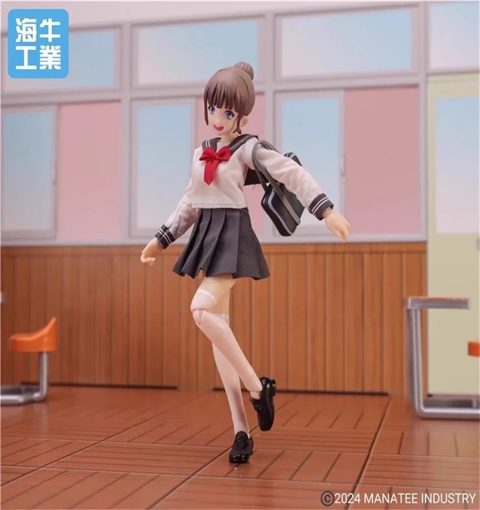 Manatee Industry 1/12 Female Soldier Student Uniforms JK Girl YUA 13.2cm 6'' Action Figures Toy In Stock Collection