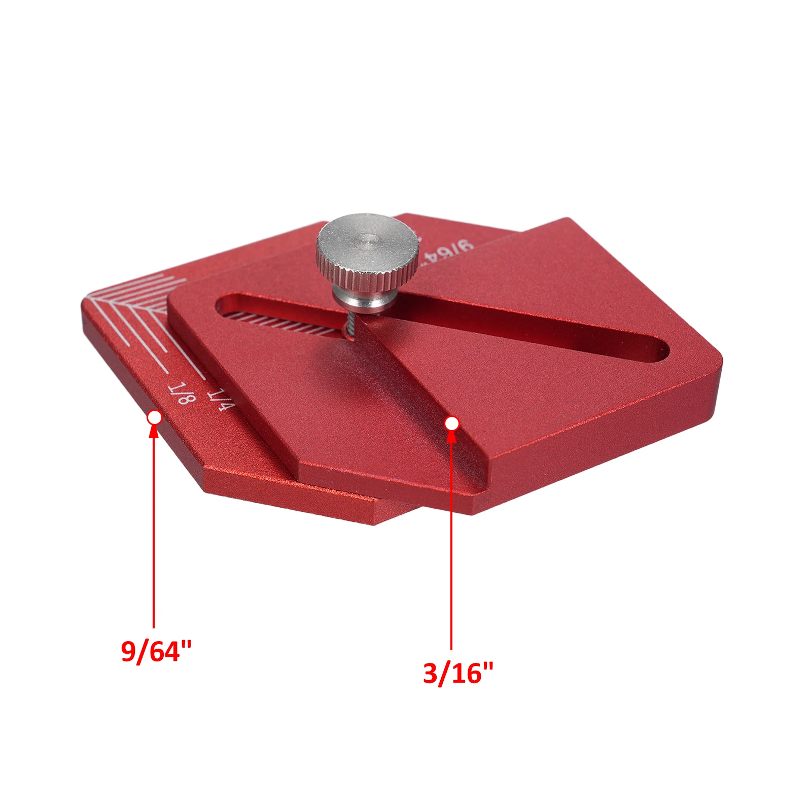Woodworking Measuring Ruler Trim Carpentry Tools Finishing Work Multi-Tool for Measuring and Marking Short Offsets,CNC-Machined