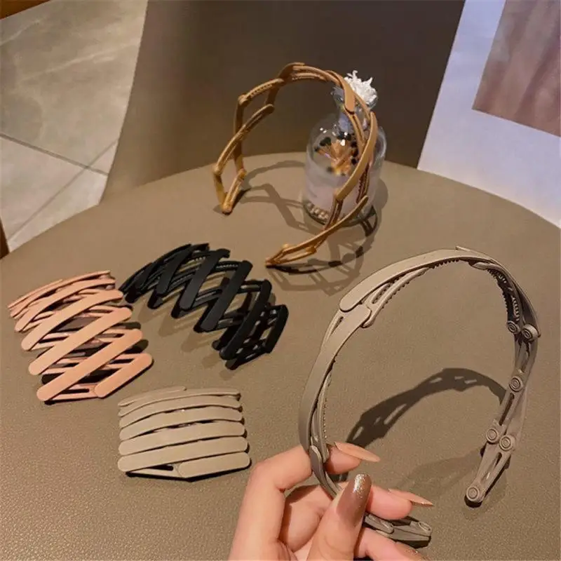 1~6pcs Telescopic Headband Portable Folding Hair band for Women Girls Face Wash Hairpin Hair Accessories