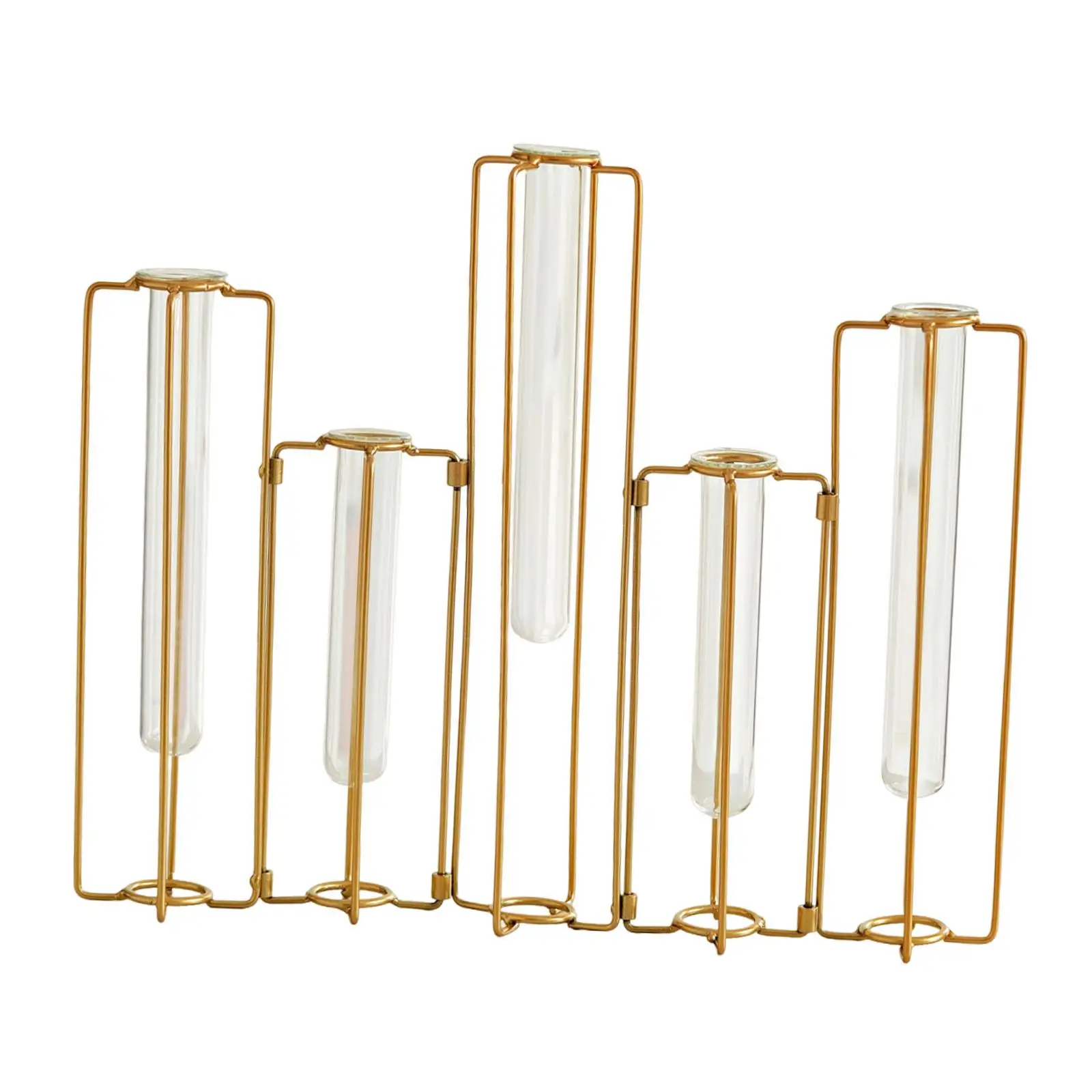 Flower Vase Planter Organizer Bouquet Iron Glass Gift Floral Arrangement for Housewarming Kitchen Holiday Bookshelf Wedding
