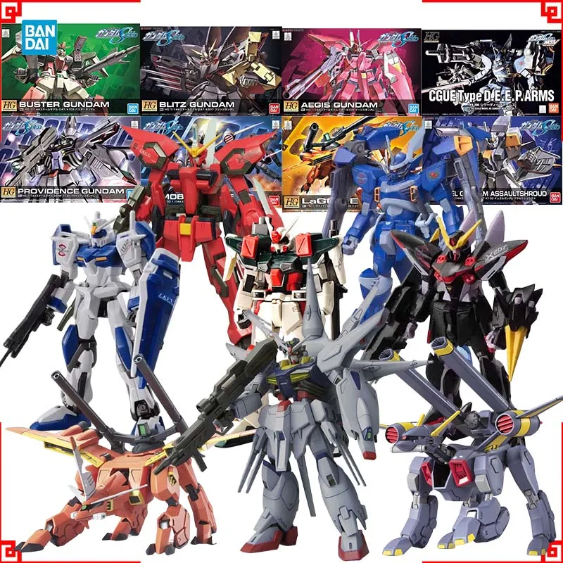 

Bandai Gundam Model Kit HG Providence BuCUE LaGOWE Duel Buster Blitz Aegis CGUE DEEP ARMS Action Figure Gunpla Anime Figures Toy