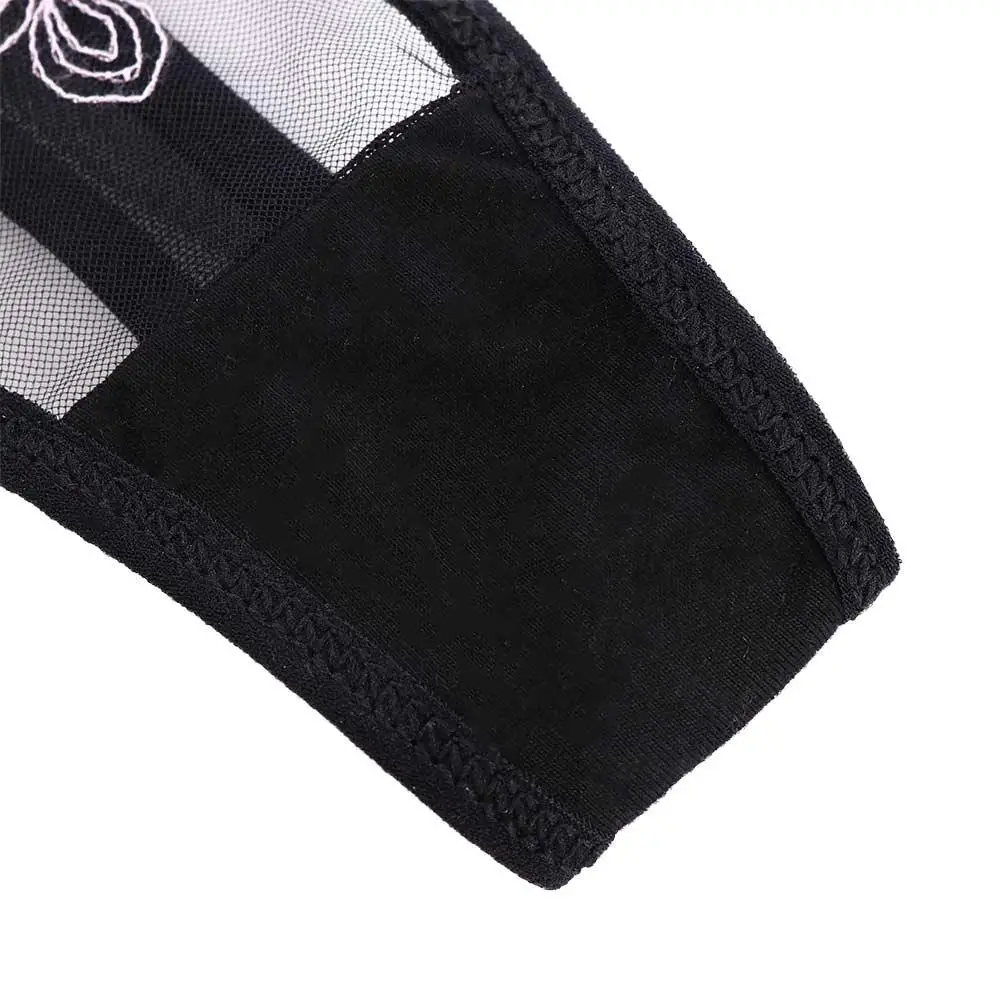 Damskie majtki z bawełnianym krokiem, haftowane, koronkowe, z niskim stanem, ażurowe figi.