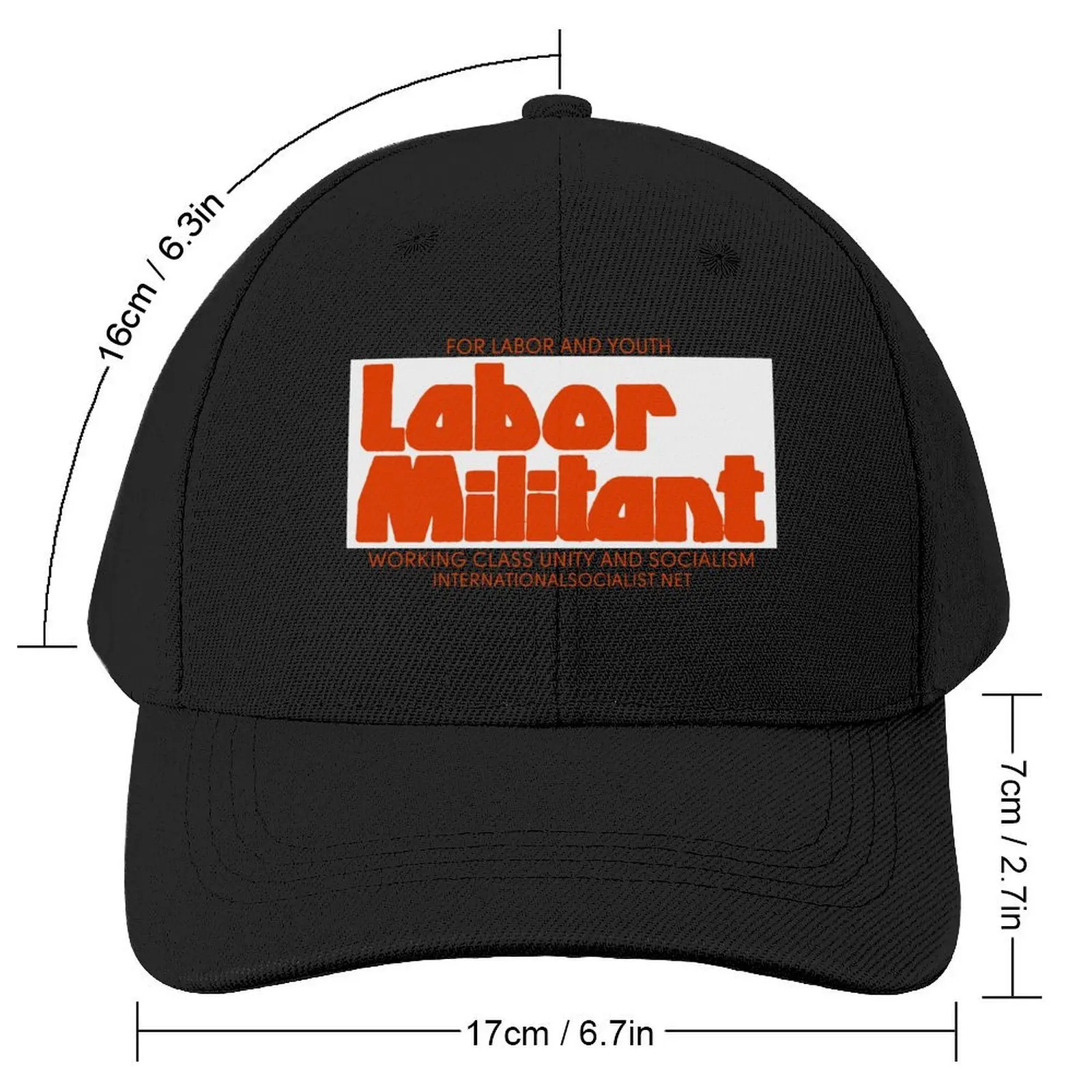 Labor Militant - Red Baseball Cap custom Hat tea Hat Snap Back Hat Gentleman Women Hats Men's