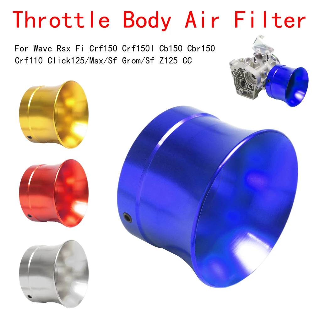

47mm Air Filter Motorbike Wind Cup Horn Cup For Modified Throttle Body Wave Rsx Fi Crf150 150l Cb Cbr 150 Crf110