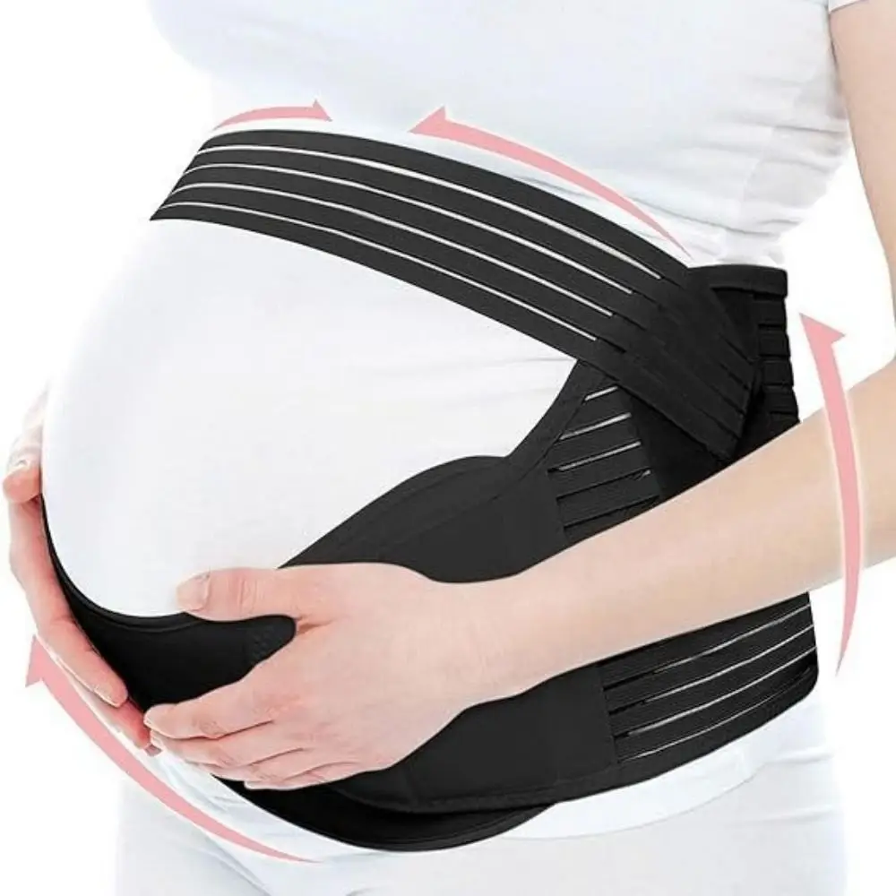 Adjustable Pregnant Women Belts Comfortable Elastic Maternity Belly Band Breathable Detachable Women Abdominal Protector