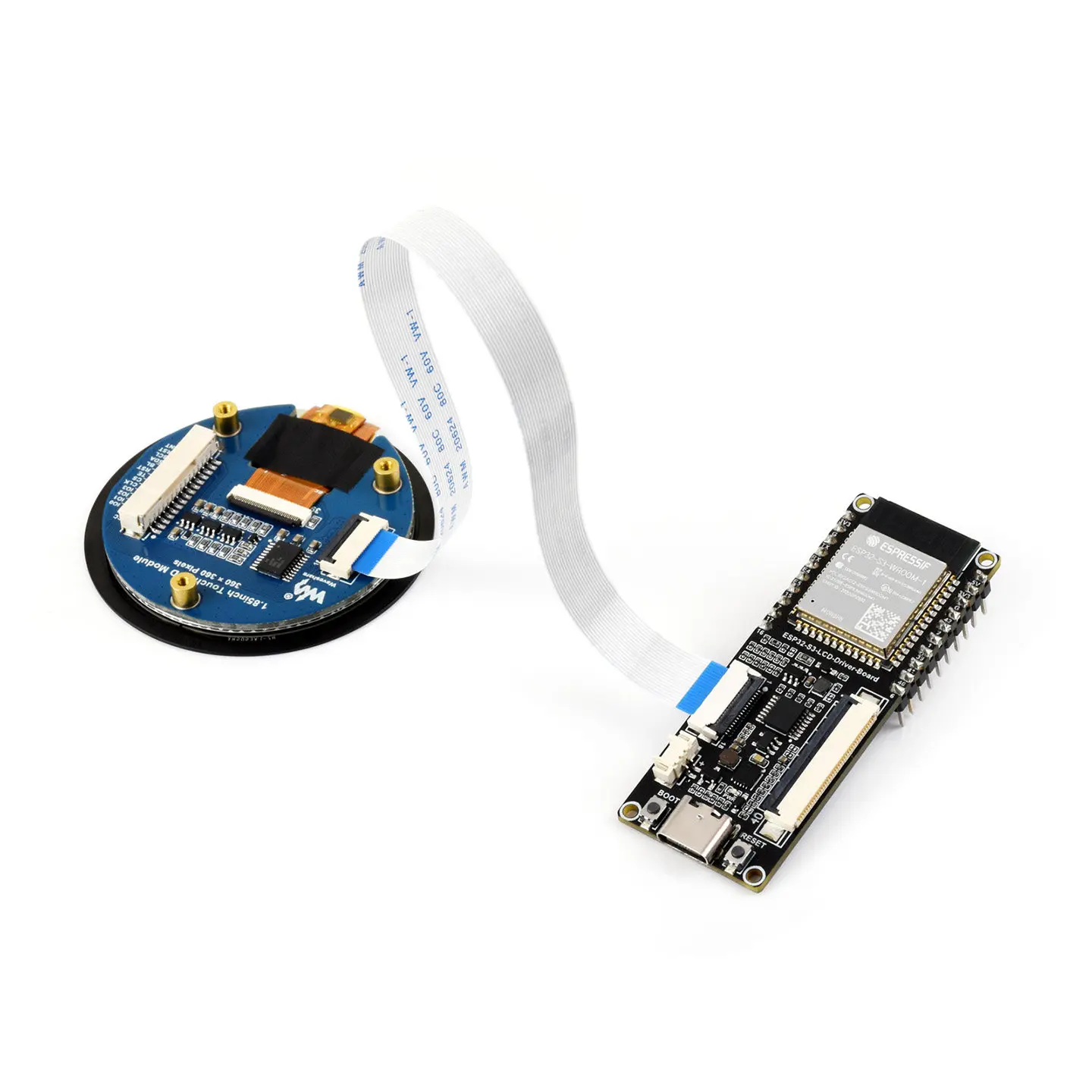ESP32 Pico 1.85 Inch Touch Display High Brightness LCD Expansion Board QSPI I2C Interface