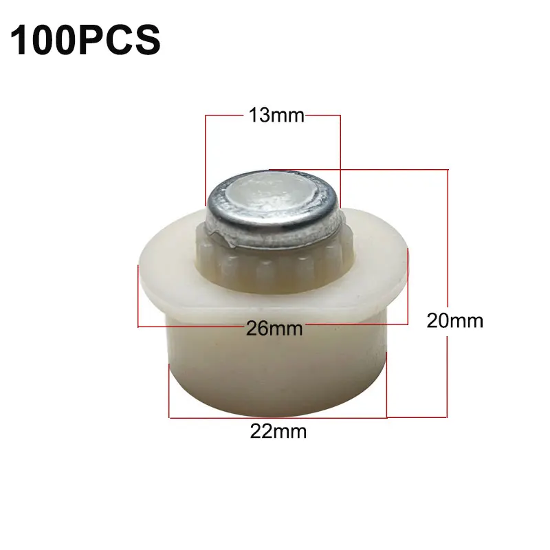 

100PCS LEVEL ROD BUTTON PUSH BUTTONS FOR ALUMINUM LEVEL ROD ROUND BUCKLE TOWER RULER