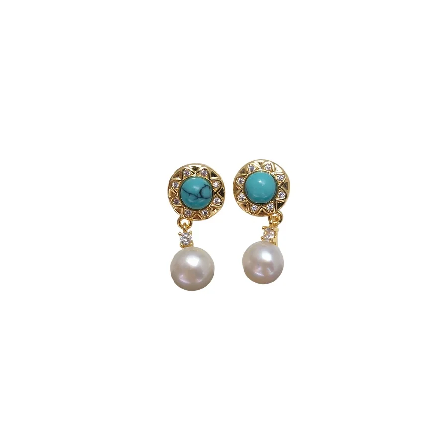 

CHARMING SOUTH SEA WHITE ROUND PEARL EARRING