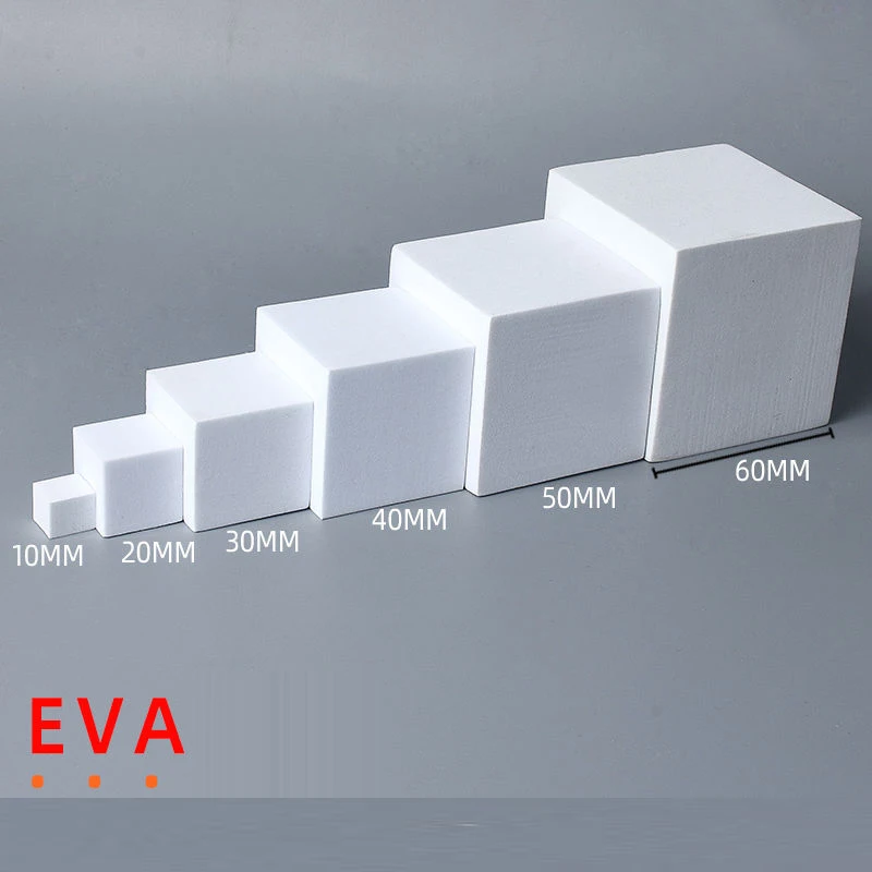 Handmade DIY foam block EVA cubic quick sand table model making material, white block three-dimensional structure making