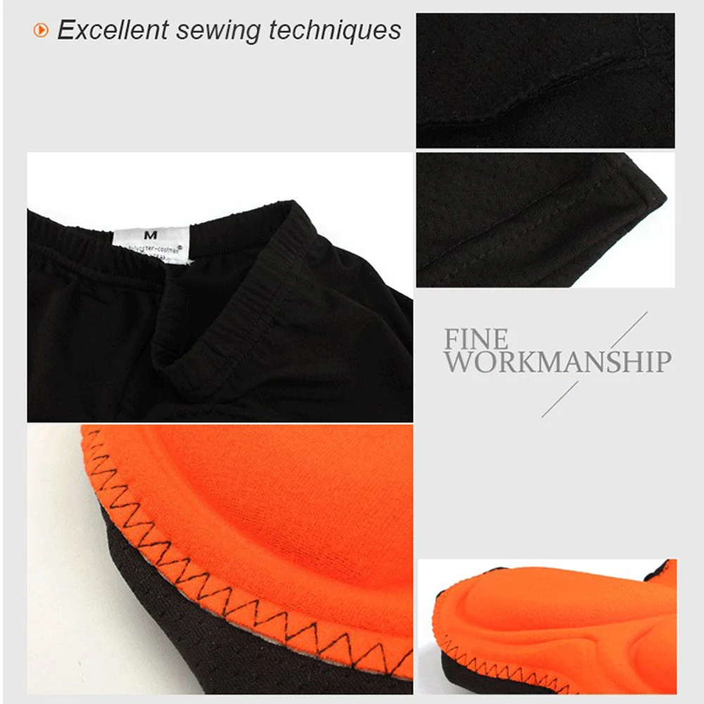 Men Women 3D Padded Coolmax Bicycle Cycling Bike Short Underwear Pants