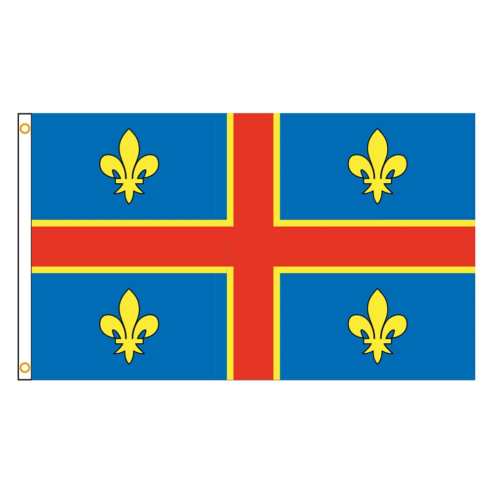 3×5FT Clermont Ferrand Emblem Flag Polyester Printed Banner cities of France Tapestry For Decor