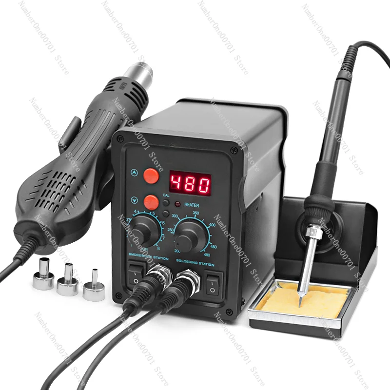 

Heat Gun Desoldering Station Two-in-One 878d Electric Soldering Iron 858D Lead-Free Electric Welding Platform