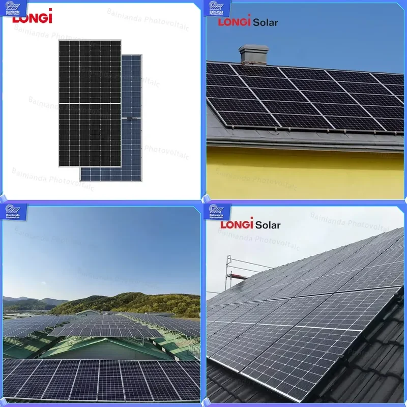 LONGi High Efficiency Hi-MO 9 LR7-72HYD 650W 660W Solar Panel PV Module Monocrystalline Bifacial Dual Glass 210mm Cell for