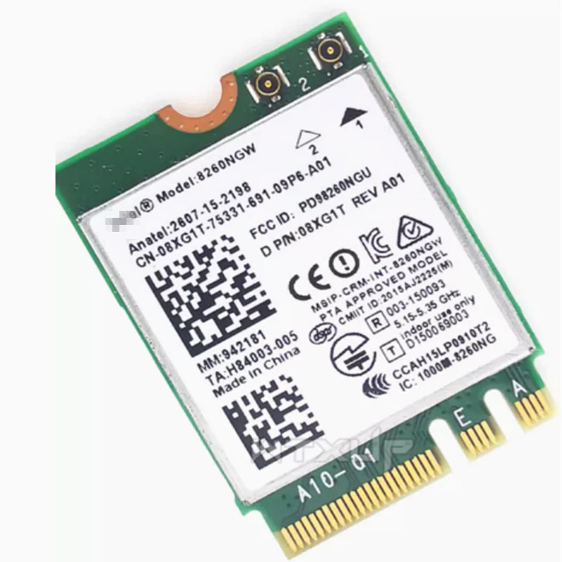 

Genuine for Intel Dual Band Wireless-AC 8260NGW M.2 WiFi Card + BT 4.2 G86C00079910