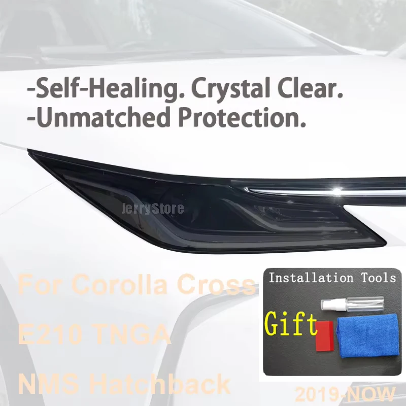 

Headlight Protective Film for Toyota Corolla Cross E210 TNGA NMS Hatchback 2019-NOW Anti Scratch UV Resistant Easy Installation