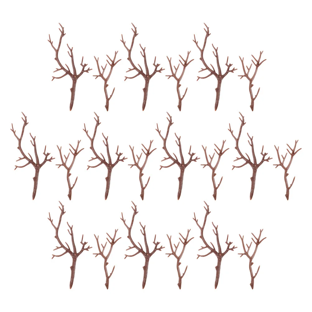 Antler Toys DIY Branches for Flower Arrangement Plastic Dry Realistic Snowman Hand Fake Dried Tree