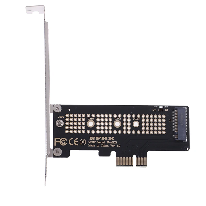 NVMe PCIe X4 X2 M.2 NGFF SSD To PCIe X1 Converter Card Adapter PCIe X1 To M.2-F(x)