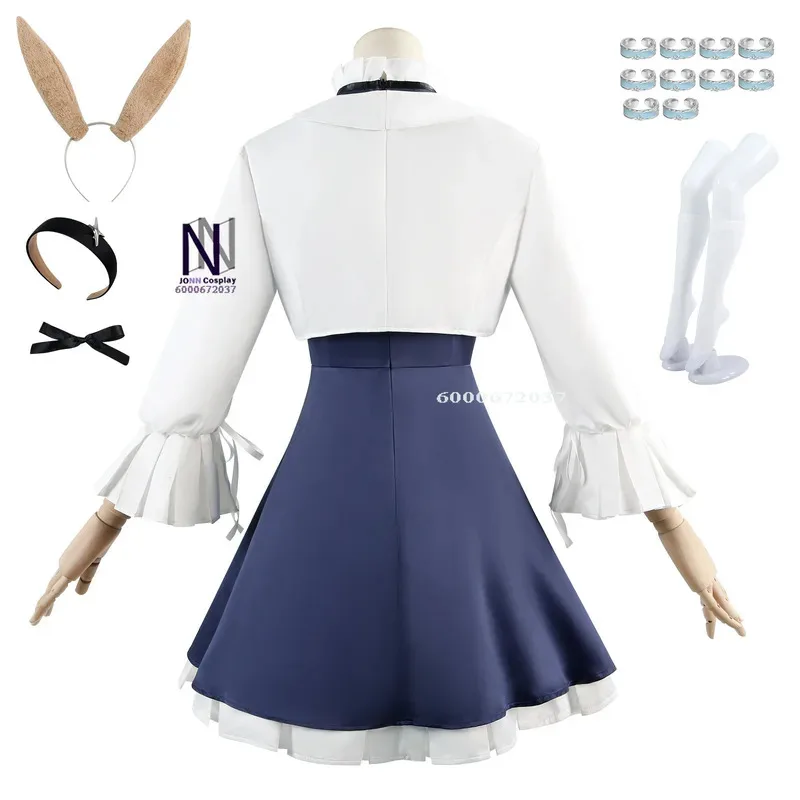 Game Arknights Amiya Cosplay Costume New Skin Anime Clothes School Uniform Dress Halloween Party Cos Women Role Play Comic Con
