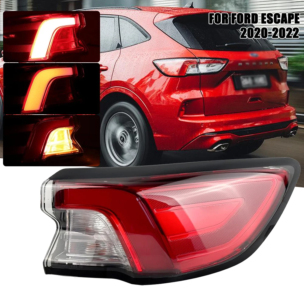 

LED Rear Tail Light For Ford Escape 2020 2021 2022 Car Signal Brake Lamp Bumper Warning Light