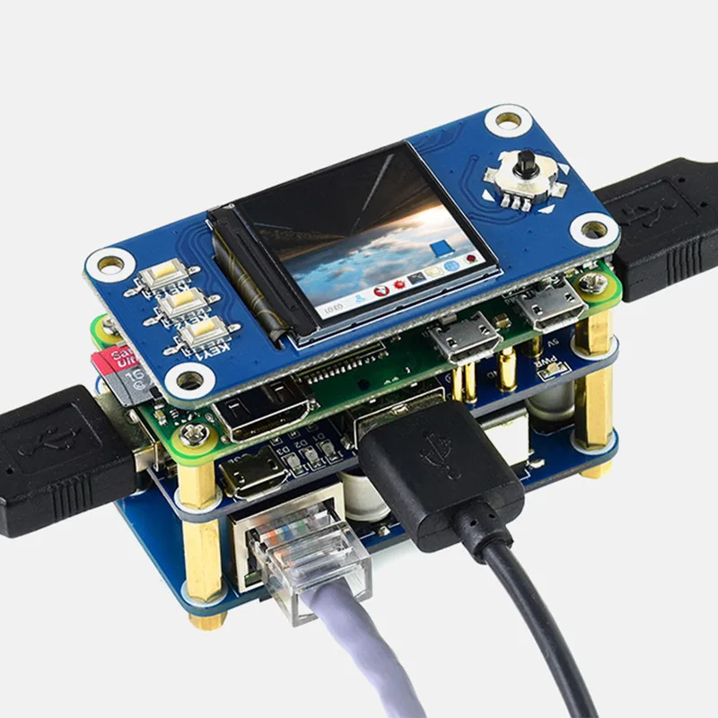 Raspberry Pi Zero WH PoE Ethernet Power Supply 3 Port USB HUB Multi Function Expansion Board Module Hub
