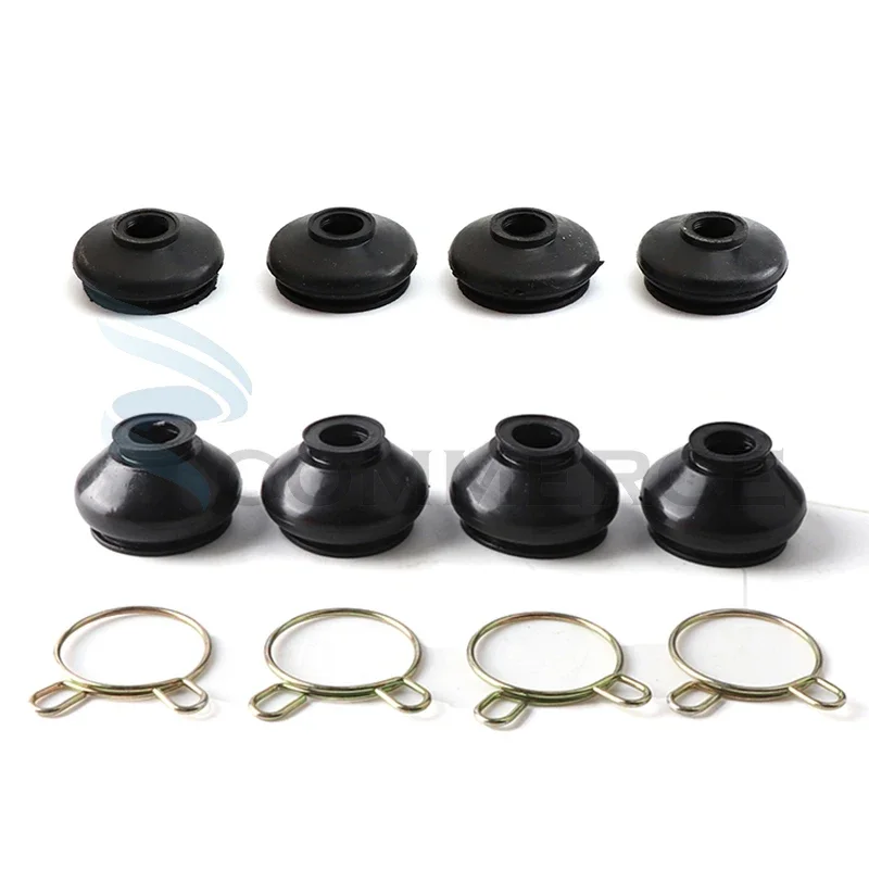 

4 Pcs Suspension Steering Tie Rod Ends Ball Joint Universal Dust Protection Rubber Cover For Chinese ATV Go Kart Quad Bike Parts