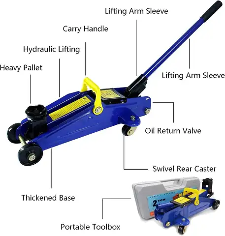 10 best sales portable hydraulic car lift - №4