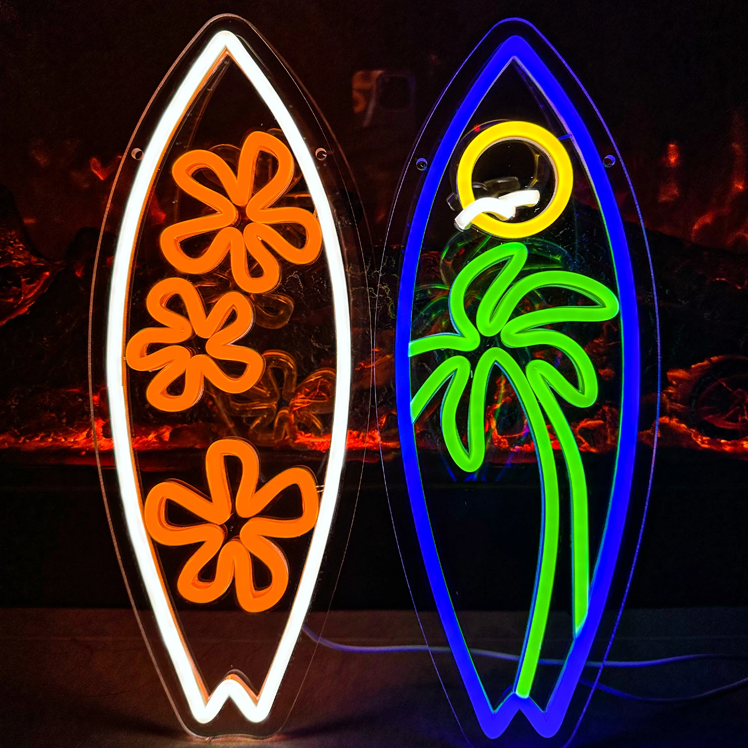 Surfbrett Neon Wand dekoration einzigartige besondere Geschenk cool und modisch Design Strand bar Home Decoration Jungen und Mädchen Zimmer