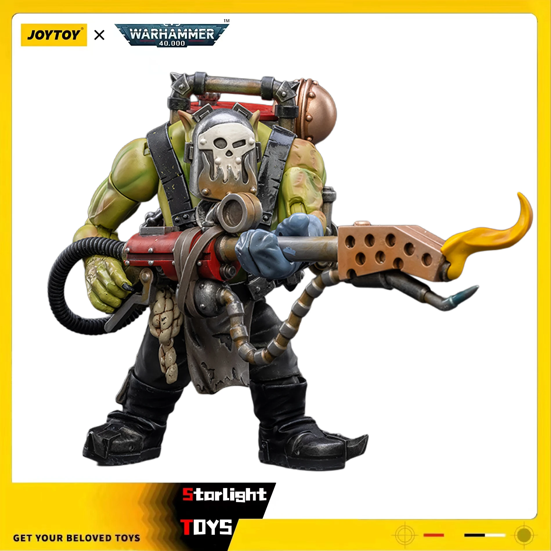 

JOYTOY 1/18 Action Figure Warhammer 40K Ork Komandos Burna Boy Ragrob Model Toy Gifts