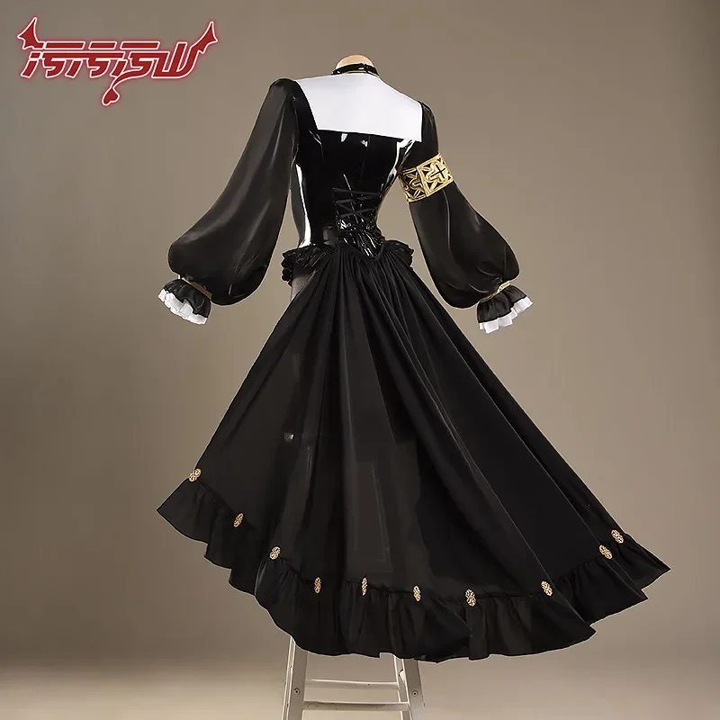 Sexy Nun Cosplay Blue Archive Mary Black Patent Leather Bodysuit Long Cape Anime Women Outfit For Private Photoshoot Halloween - view 3