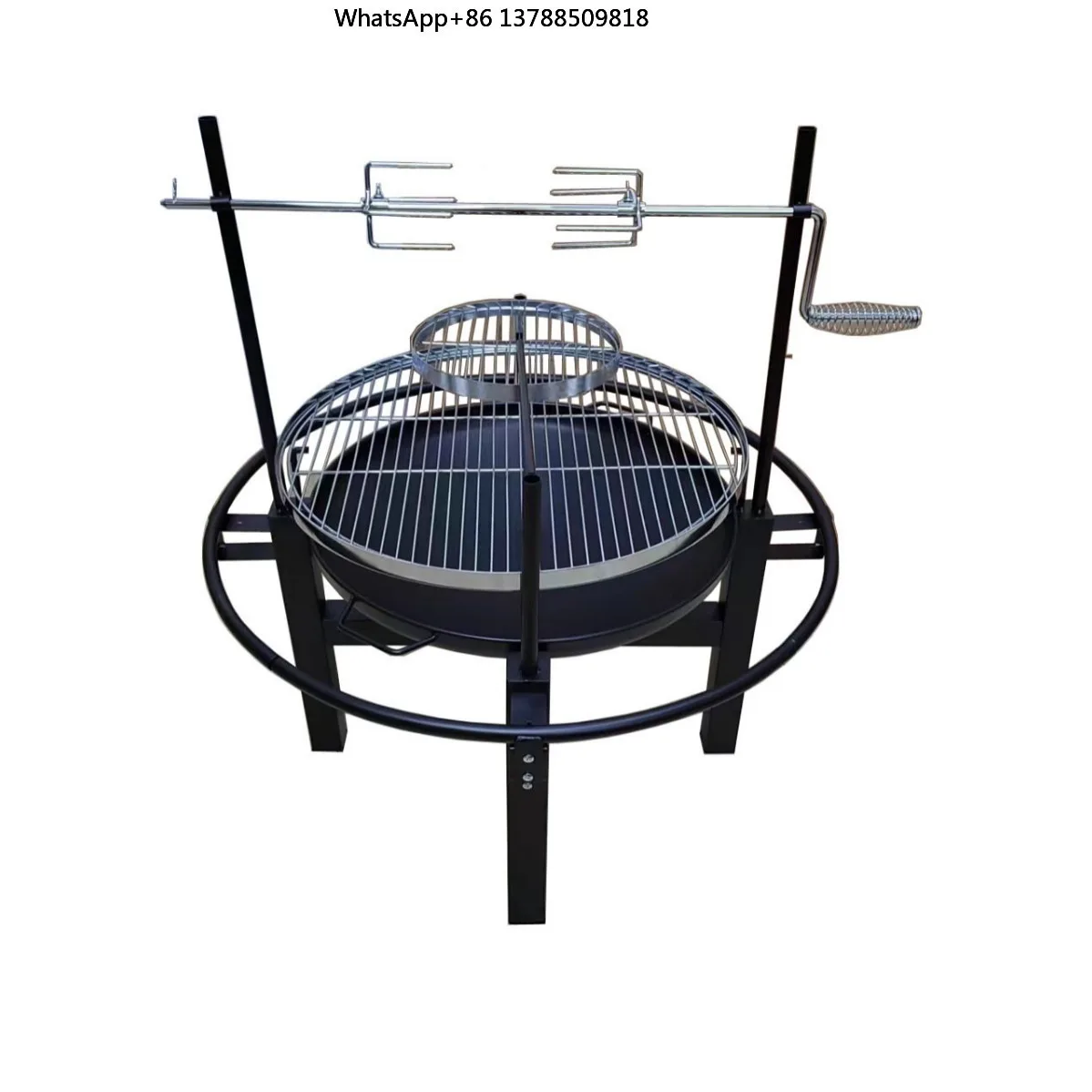 Source Manufacturer Quality 24 Inch Multifunctional Barbecue Grill with Barbecue Rod and Insulation Net Anti-rust Portable