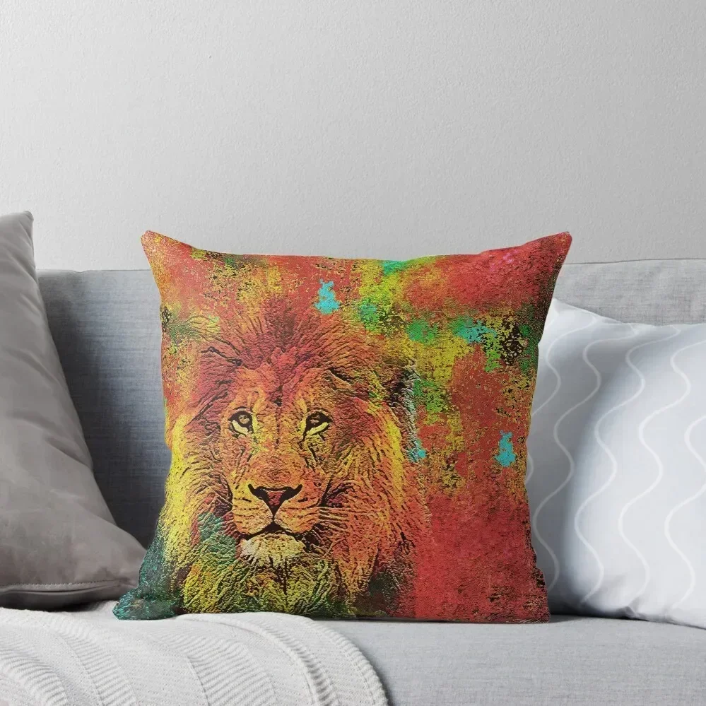

Lion Throw Pillow Embroidered Cushion Cover ornamental pillows for living room Decorative pillowcase Cushion Cover Set pillow