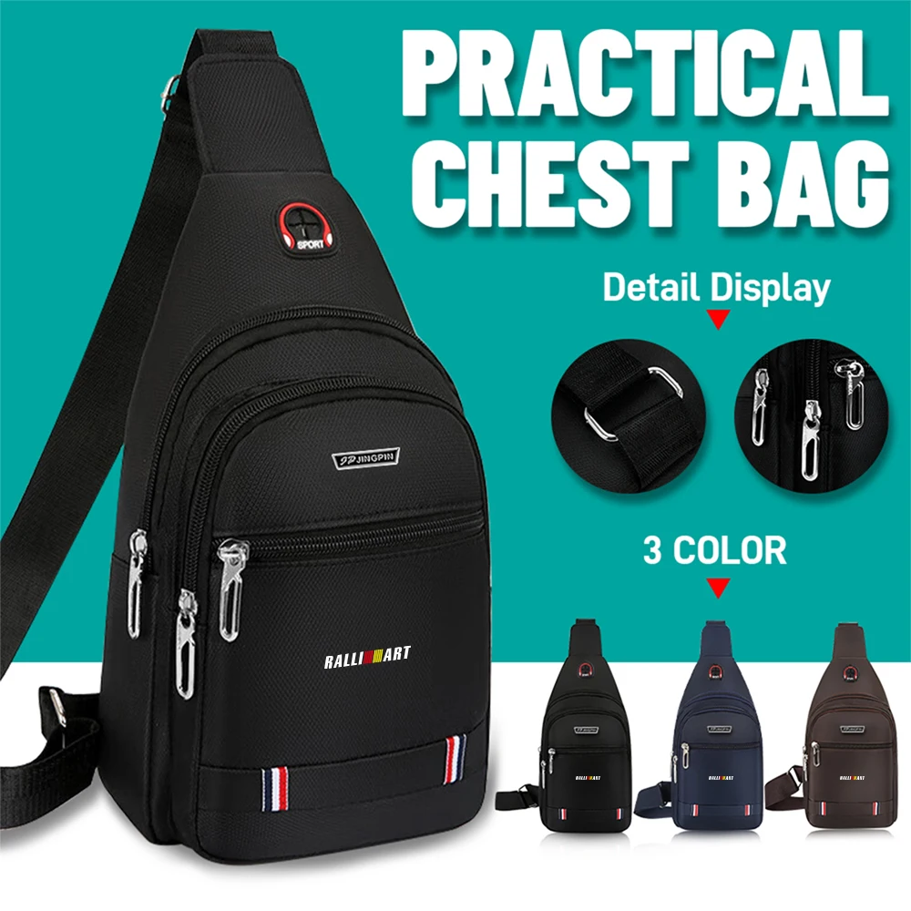 

Мужская нагрудная сумка, уличная повседневная сумка с несколькими карманами, модная сумка через плечо для Mitsubishi Asx Lancer L200 Pajero Sport Attrage