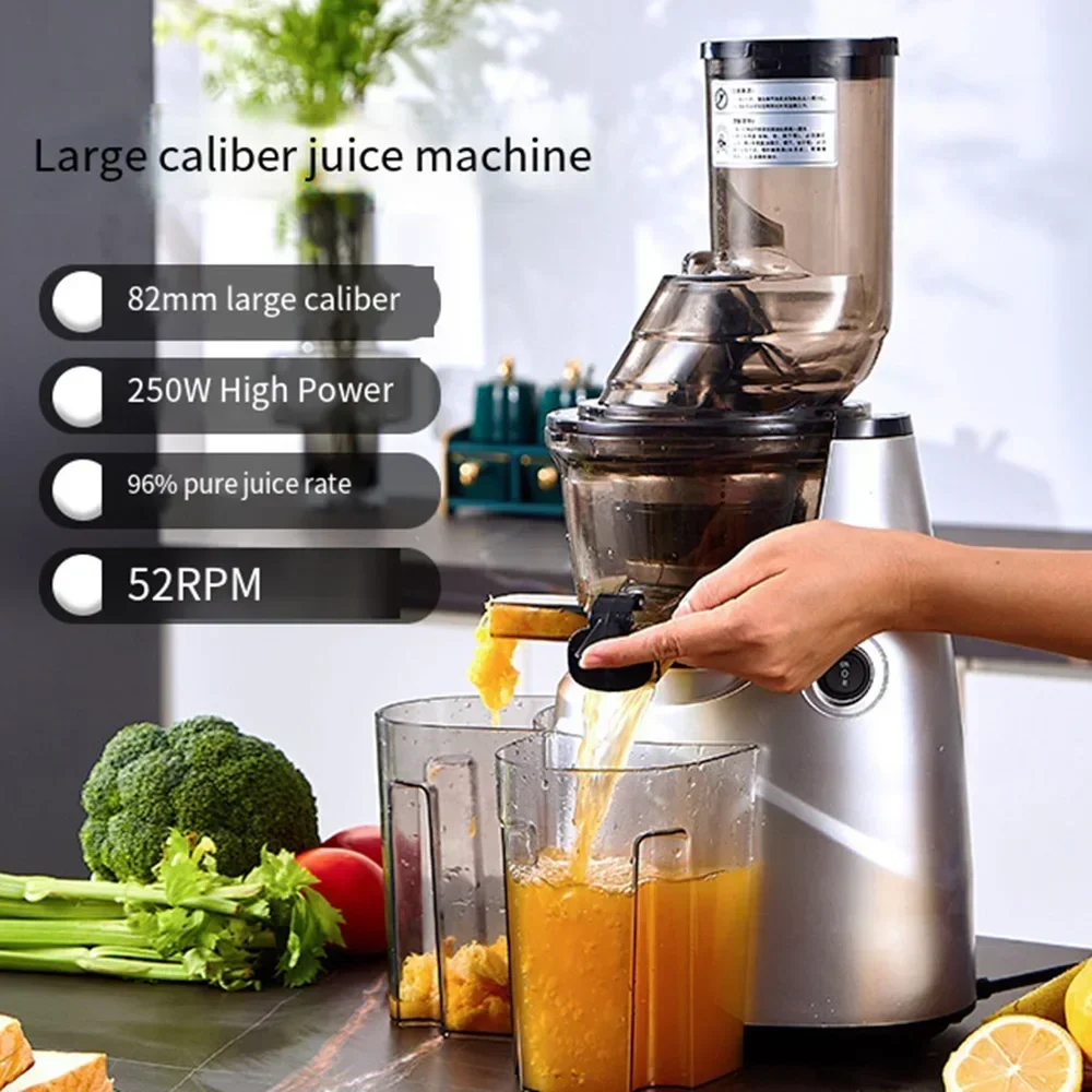 Juicer Machine, Slow Masticating Juicer with 3.2-Inch Large Feed Chute, Cold Press Juicers for High Nutrient Fruits Vegetables