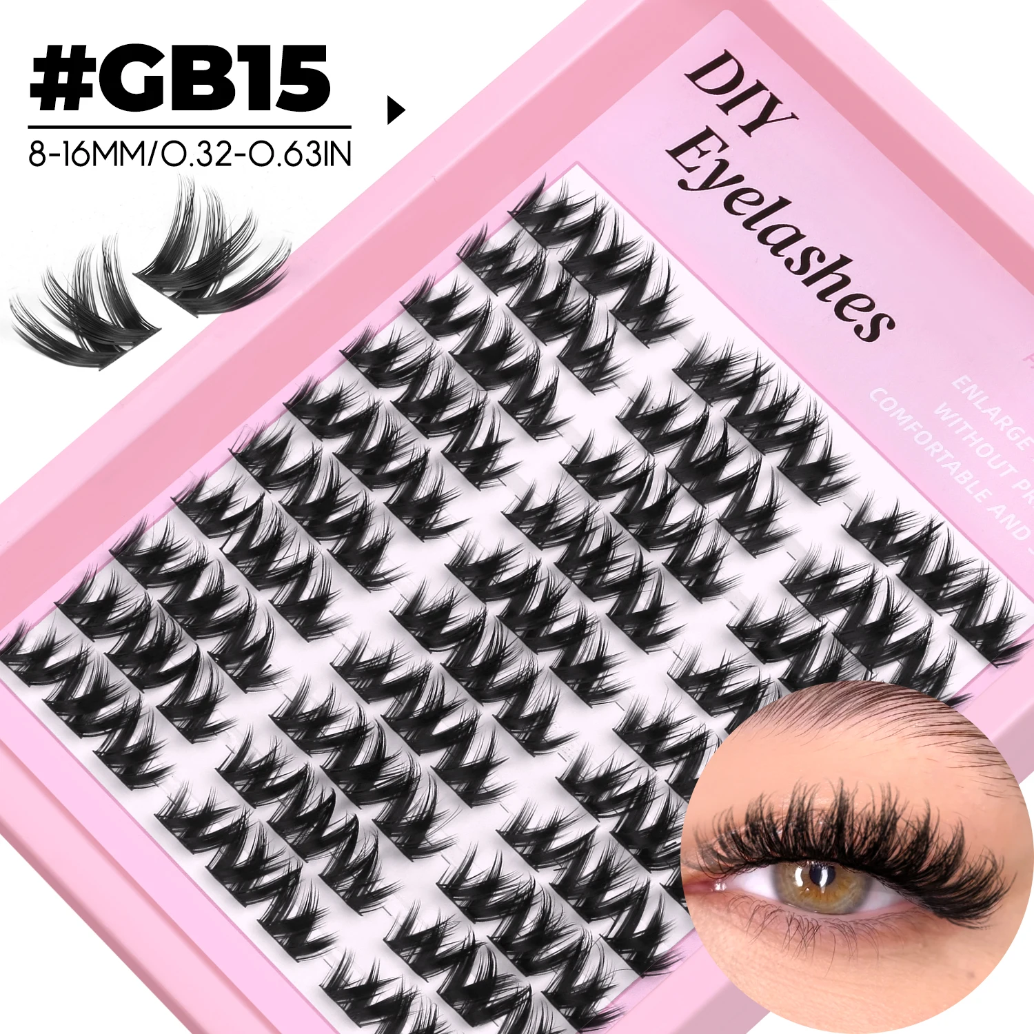 DIY Cluster Lashes Mixed Tray Natural Volume