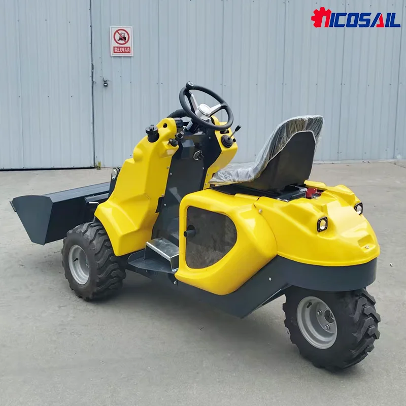 

Customized Factory New Mini Skid Steer Loader 1-Year Warranty 3 Wheels Front Loader Essential Gearbox Wheel Drive Bucket Free