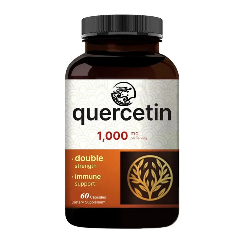 

Капсулы Quercetin 60, 1000 миллиграмм на порцию, биофлавоноиды, здоровая поддержка иммунитета, не genetically модифицированная, без глютена.