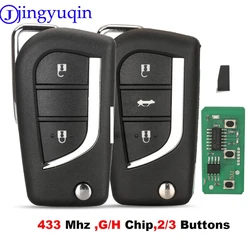 jingyuqin 433Mhz G/H Zdalne sterowanie kluczykiem samochodowym Do Toyota Carrolla Yaris Verso Avensis AYGO Do Peugeot 108 Do Citroen C1 2013