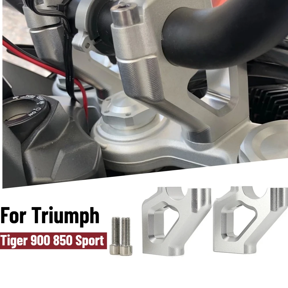 For Tiger 900 GT PRO LOW RALLY 2020- Motorcycle Handlebar Riser Clamp Tiger 850 Sport 2021-  Handle Bar Drag Extend Adapter