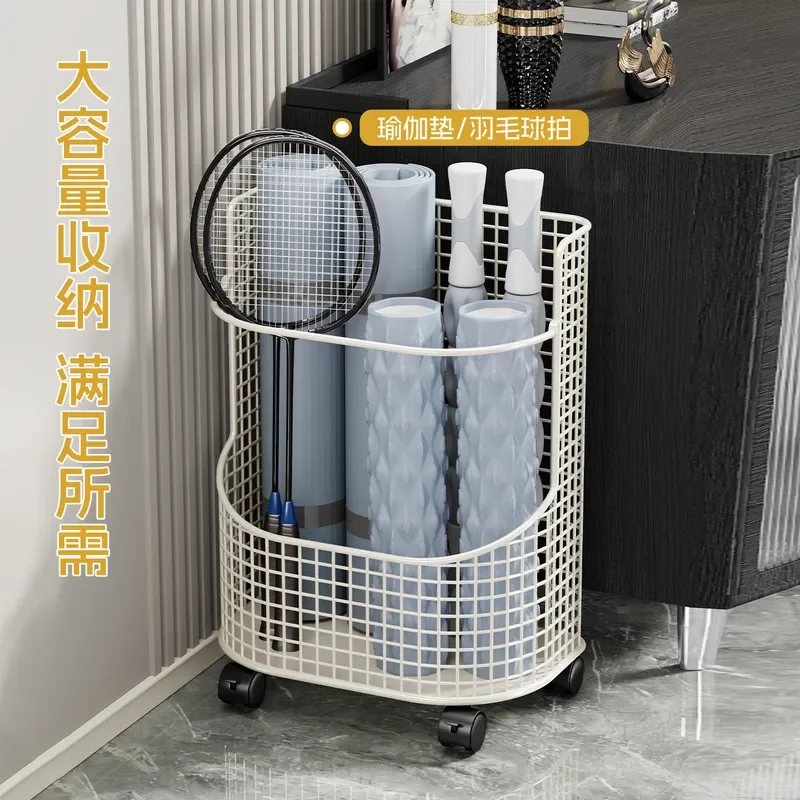 For Large Capacity Cleaning Tool Storage Basket Household Bathroom Floor Mop Broom Rack Organizer Wall Mounted Holder Shelf