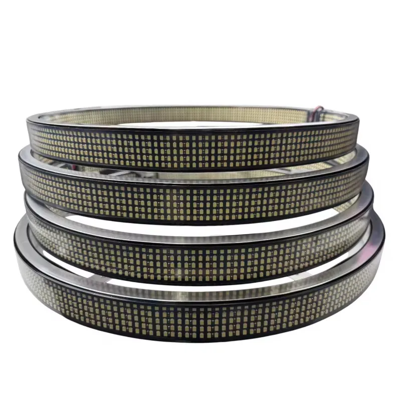 

4PCS 15in 17in 20in Pure White LED Illuminated Wheel Ring Kit 10 Row Rim Lights for Trucks Auto Exterior Lighting