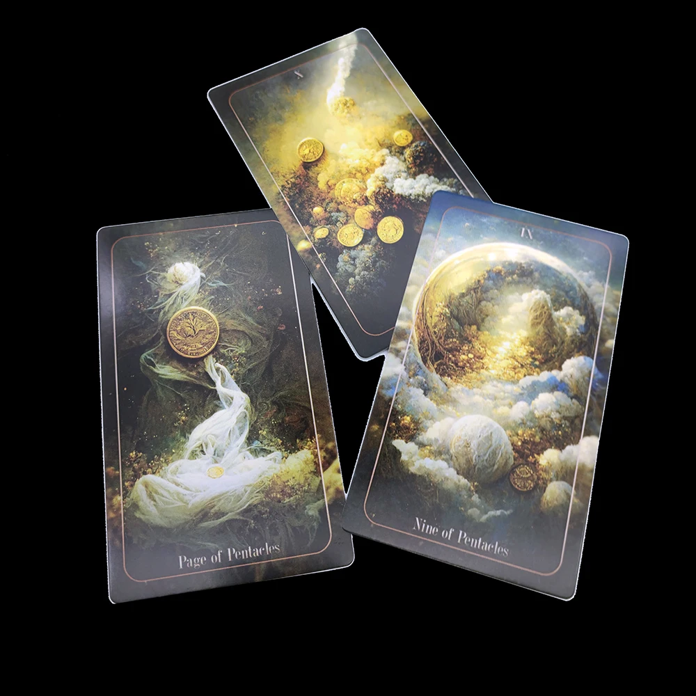 12CM×7CM Delusion Divination Tarot Deck with Guide Book, Artificial Intelligence, 78 Cards for Beginners and Experts