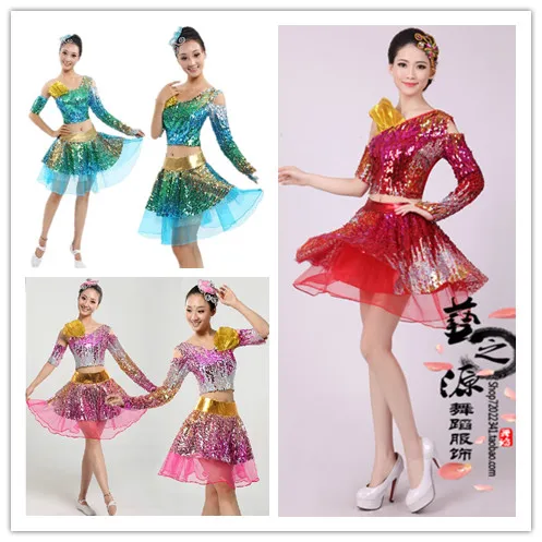 New High Quality Sequin Skirt Performance Costume/Modern Dance Student Costumes/Latin Dance Dance Costume