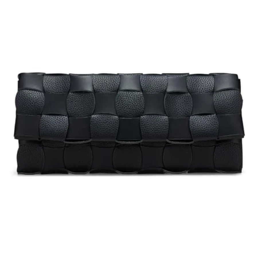 CHUNLI Woven Evening Clutch Purses for Women PU Crossbody Shoulder Purse Handbag for Evening Formal Events Wedding Party