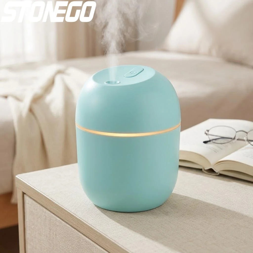 USB Car Humidifier LED Light 220ML Essential Oil Diffuser Car Air Purifier Aroma Mist Maker