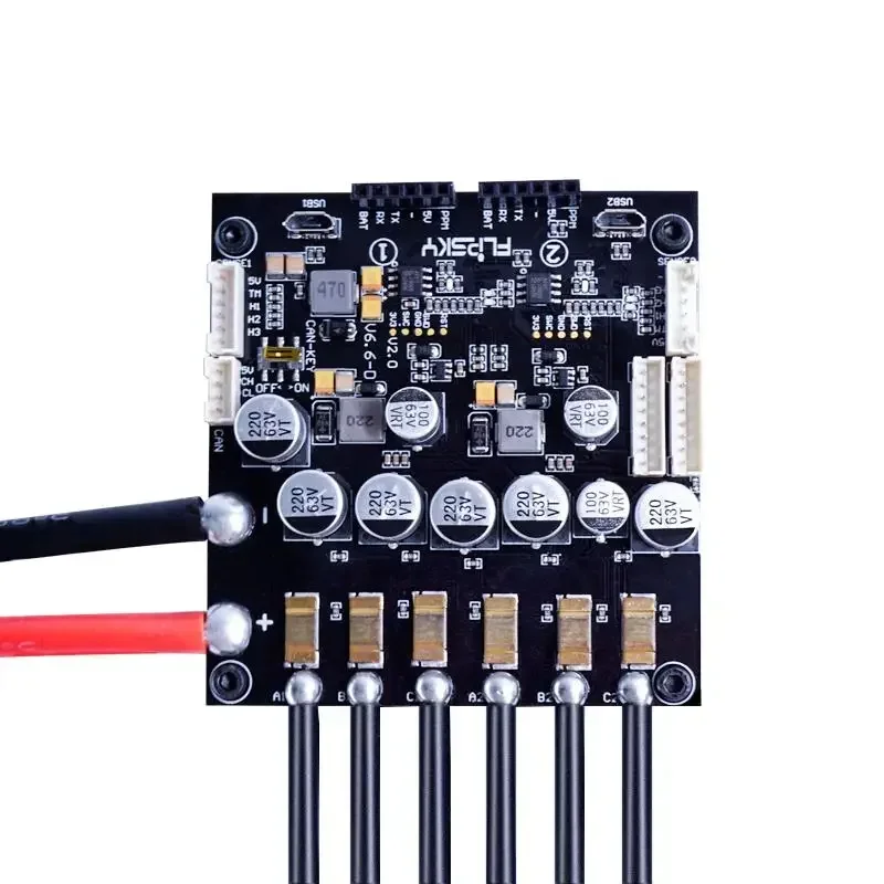 FLIPSKY Dual FSESC6.6 Based Upon VESC6 with Aluminum Heatsink 3-12S Mini Electronic Speed Controller