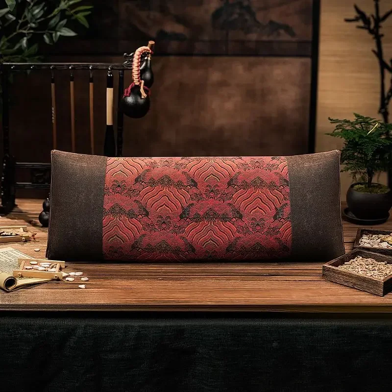 Simple and elegant dragon pattern pillow 52cm * 21cm * 6cm ancient medicine pillow